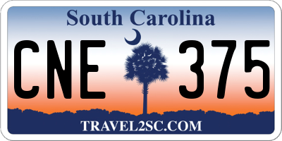 SC license plate CNE375
