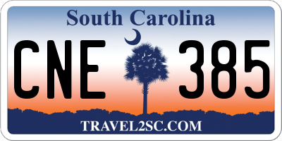 SC license plate CNE385