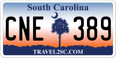 SC license plate CNE389