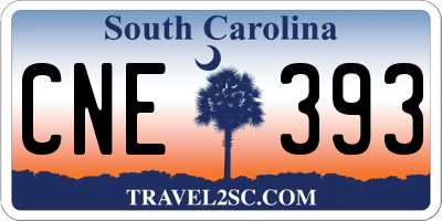 SC license plate CNE393