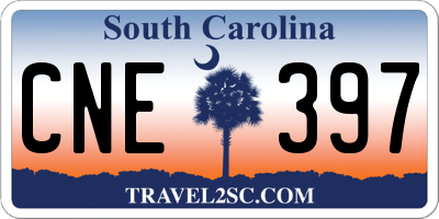 SC license plate CNE397