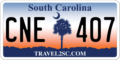 SC license plate CNE407