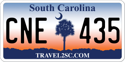 SC license plate CNE435