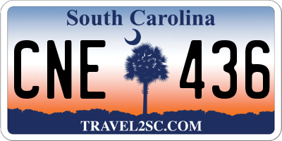 SC license plate CNE436