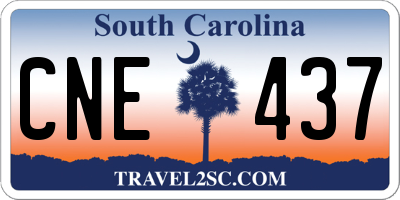 SC license plate CNE437