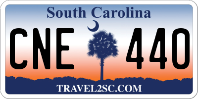 SC license plate CNE440
