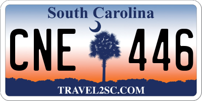 SC license plate CNE446