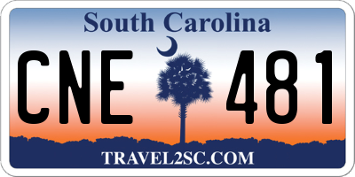 SC license plate CNE481