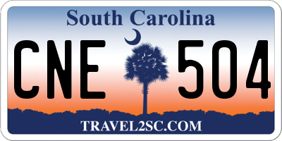 SC license plate CNE504