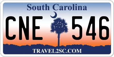 SC license plate CNE546