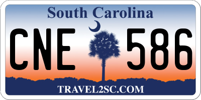 SC license plate CNE586