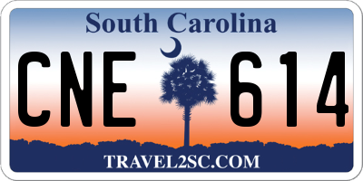 SC license plate CNE614