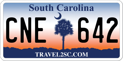 SC license plate CNE642