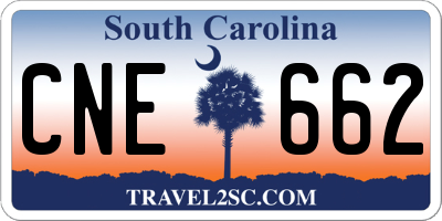 SC license plate CNE662