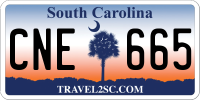 SC license plate CNE665