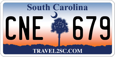 SC license plate CNE679