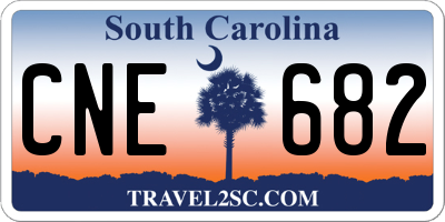SC license plate CNE682