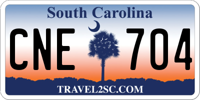 SC license plate CNE704