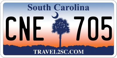 SC license plate CNE705