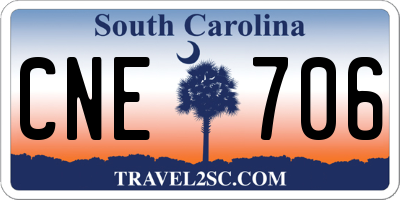 SC license plate CNE706