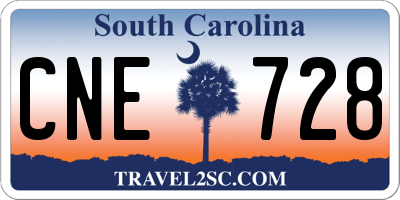 SC license plate CNE728