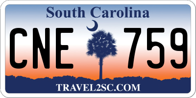 SC license plate CNE759