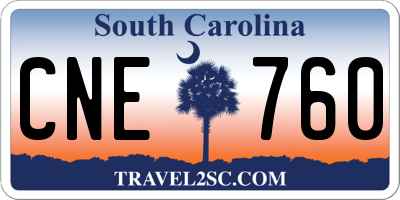 SC license plate CNE760