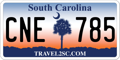 SC license plate CNE785