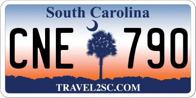 SC license plate CNE790