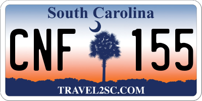 SC license plate CNF155