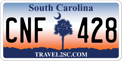 SC license plate CNF428