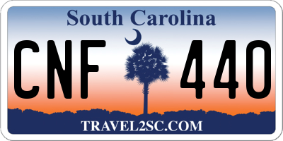 SC license plate CNF440
