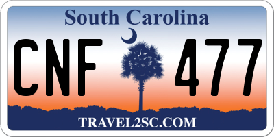 SC license plate CNF477