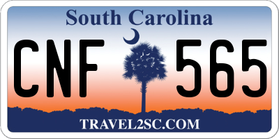 SC license plate CNF565