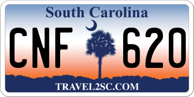 SC license plate CNF620