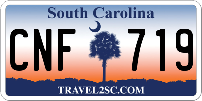 SC license plate CNF719