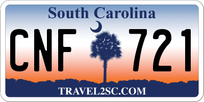 SC license plate CNF721