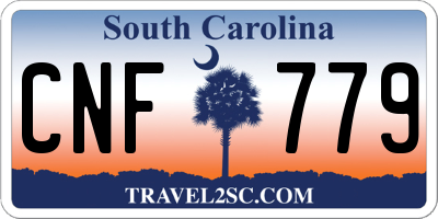 SC license plate CNF779