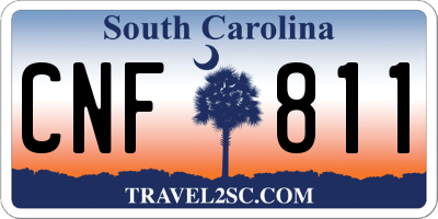 SC license plate CNF811