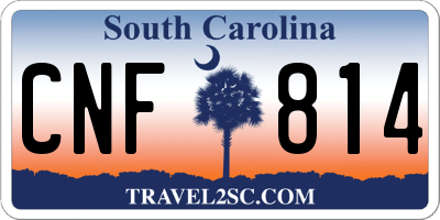 SC license plate CNF814