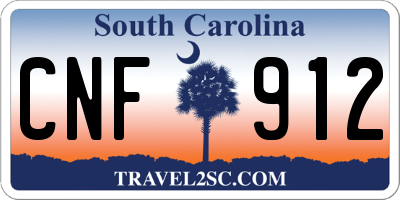 SC license plate CNF912