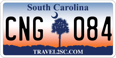 SC license plate CNG084