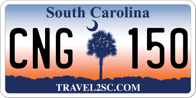 SC license plate CNG150