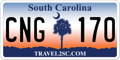 SC license plate CNG170