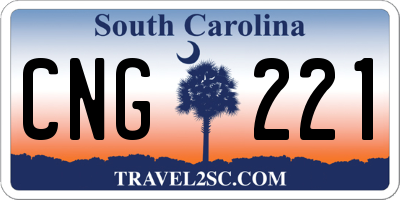SC license plate CNG221