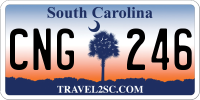 SC license plate CNG246