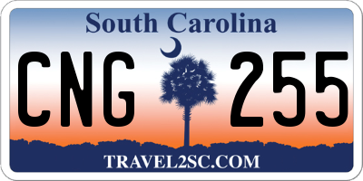 SC license plate CNG255