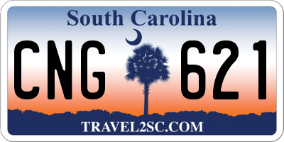 SC license plate CNG621