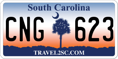 SC license plate CNG623