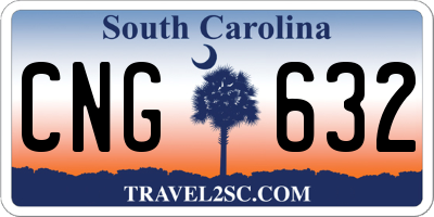 SC license plate CNG632